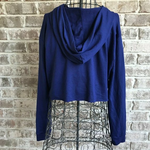 SuperNova Limited Edition Cropped Hoodie Small Navy New York Paris Tokyo… - Picture 6 of 9